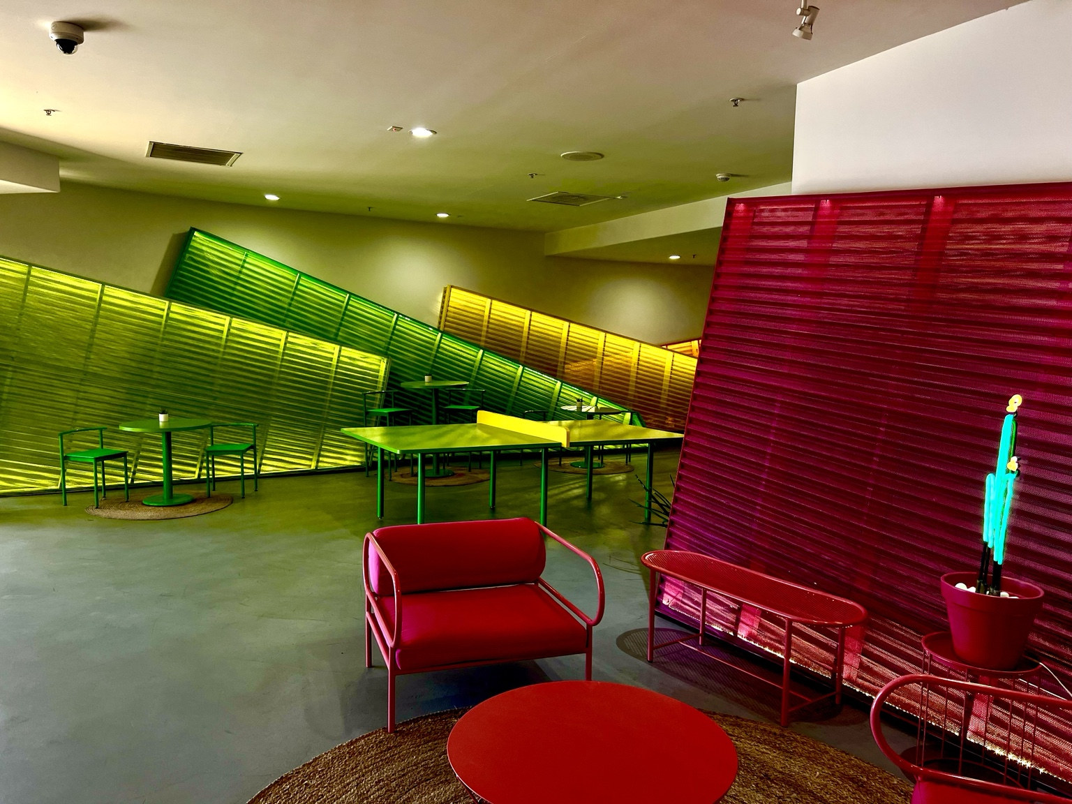 Colorful commercial interior